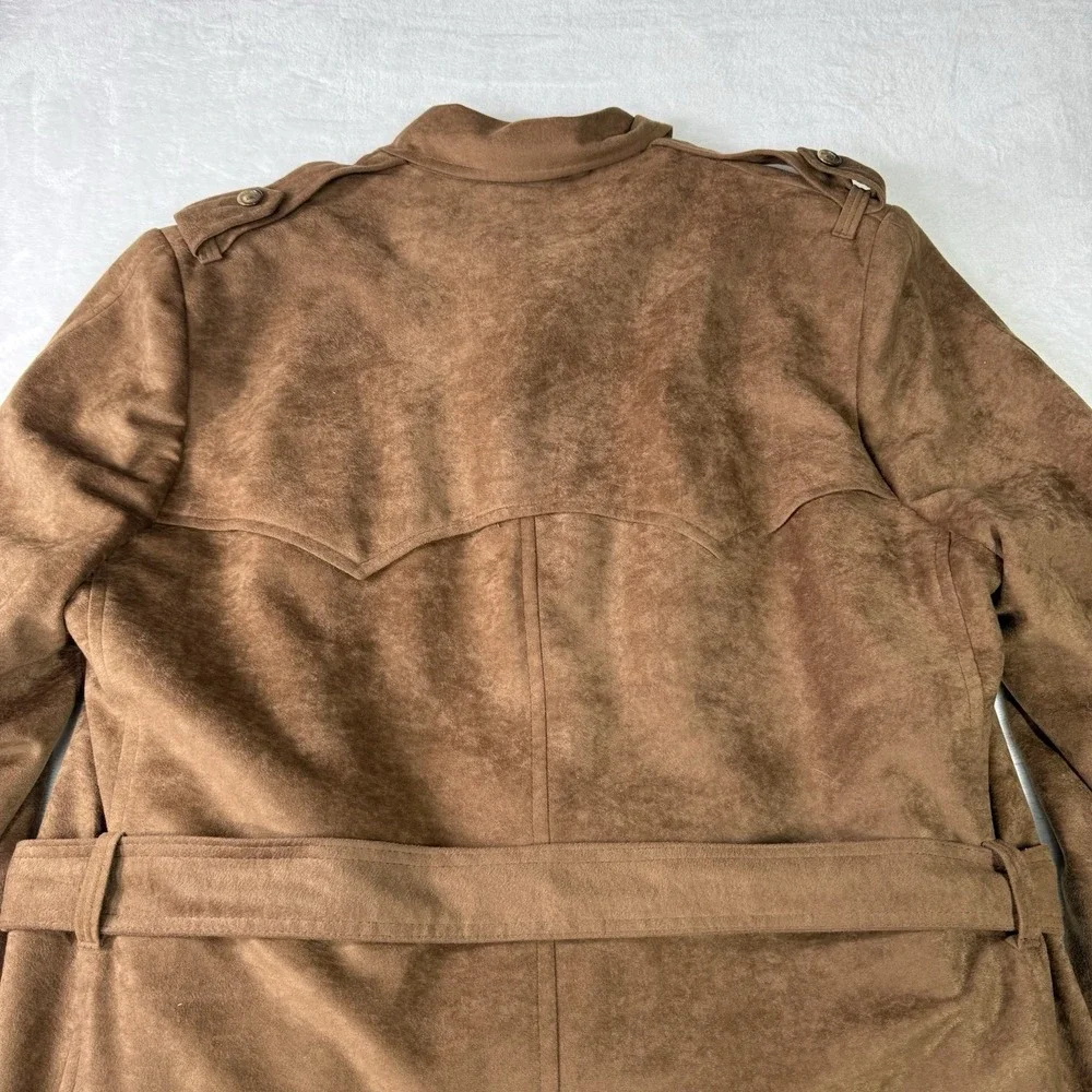 Vintage Grais‎ Western Overcoat Mens 42L Chocolate Jacket Coat Made in USA Liner